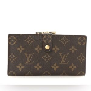 LOUIS VUITTON Vintage Monogram Continental French kiss-lock Wallet